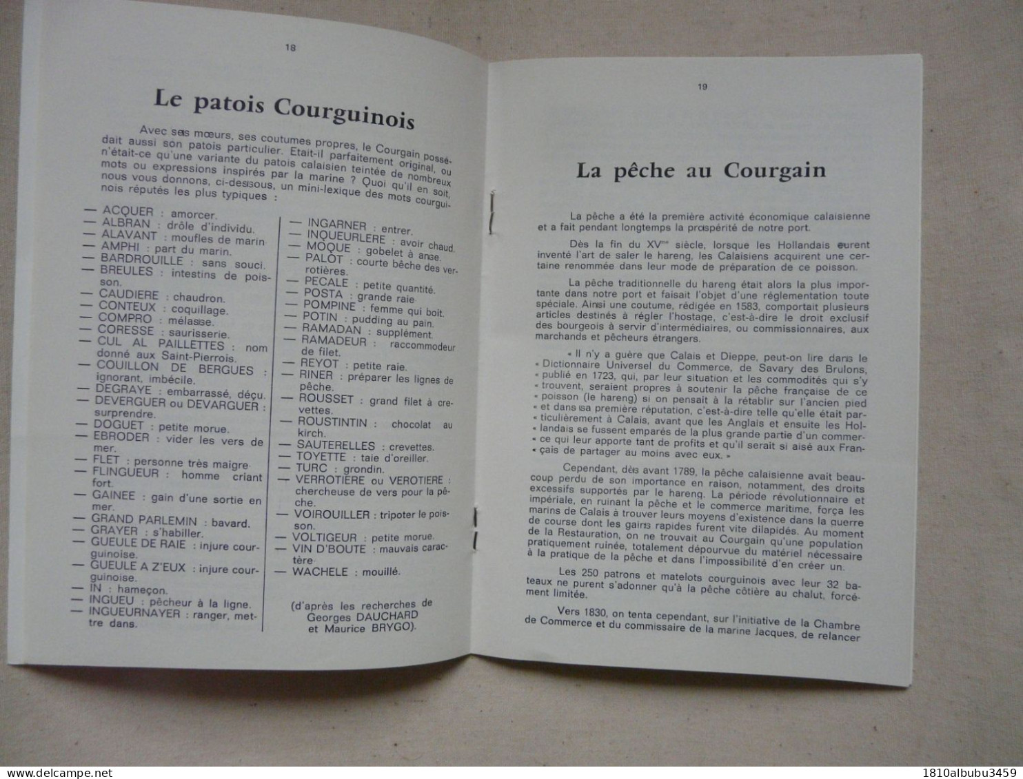 BULLETIN HISTORIQUE ET ARTISTIQUE DU CALAISIS 1980 - Numéro Spécial COURGAIN - Picardie - Nord-Pas-de-Calais