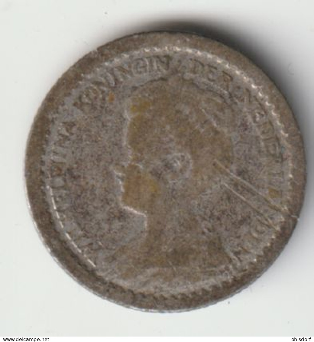 NEDERLAND 1918: 10 Cents, Silver, KM 145 - 10 Centavos