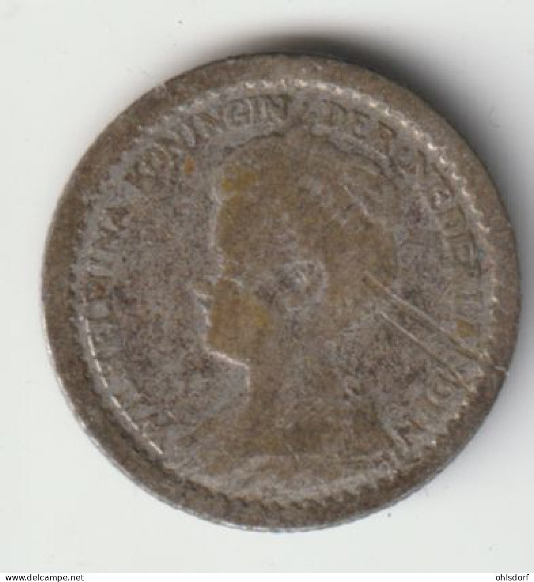 NEDERLAND 1918: 10 Cents, Silver, KM 145 - 10 Cent