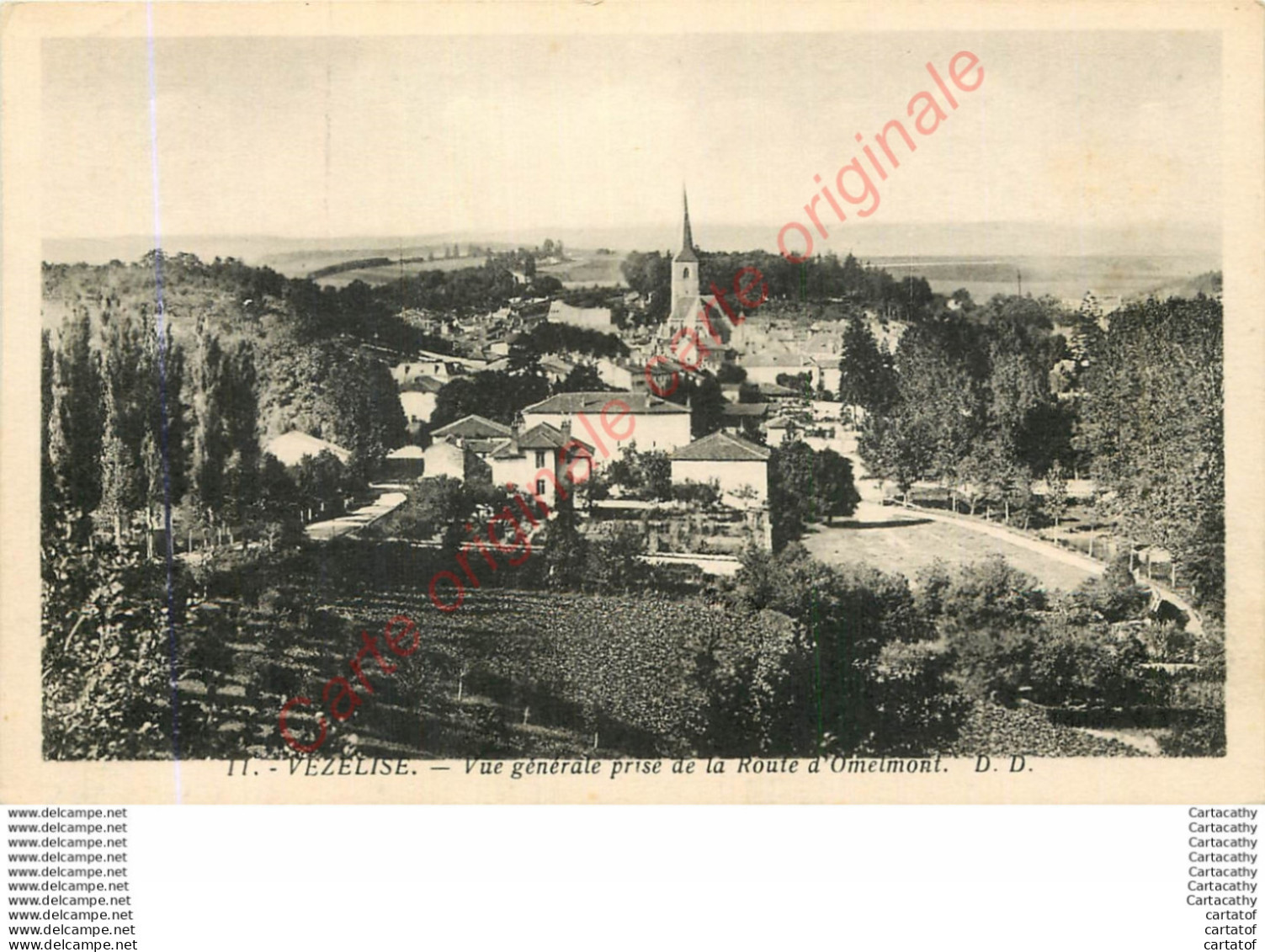 54.  VEZELISE .  Vue Générale Prise De La Route D'Omelmont . - Vezelise