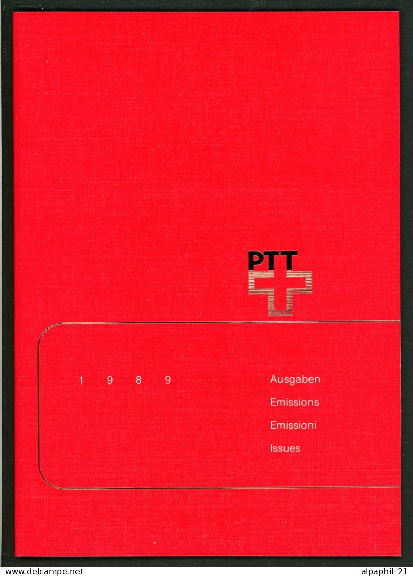 Livret Annuel Des Timbres Suisses, Oblitérées - 1989 - Usados