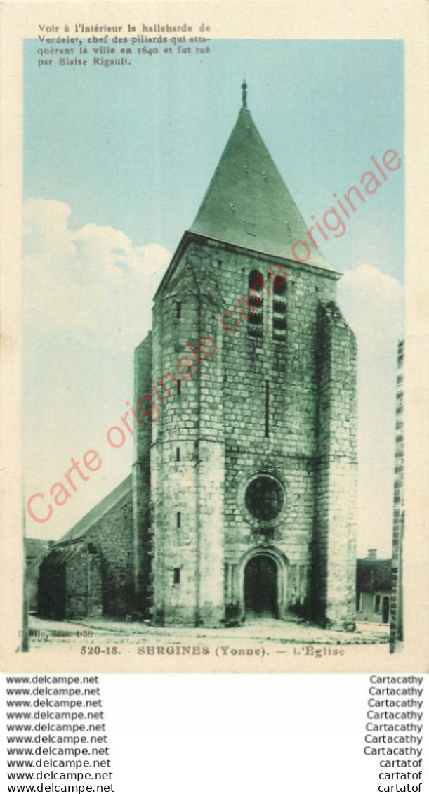 89.  SERGINES .  L'EGLISE ; - Sergines