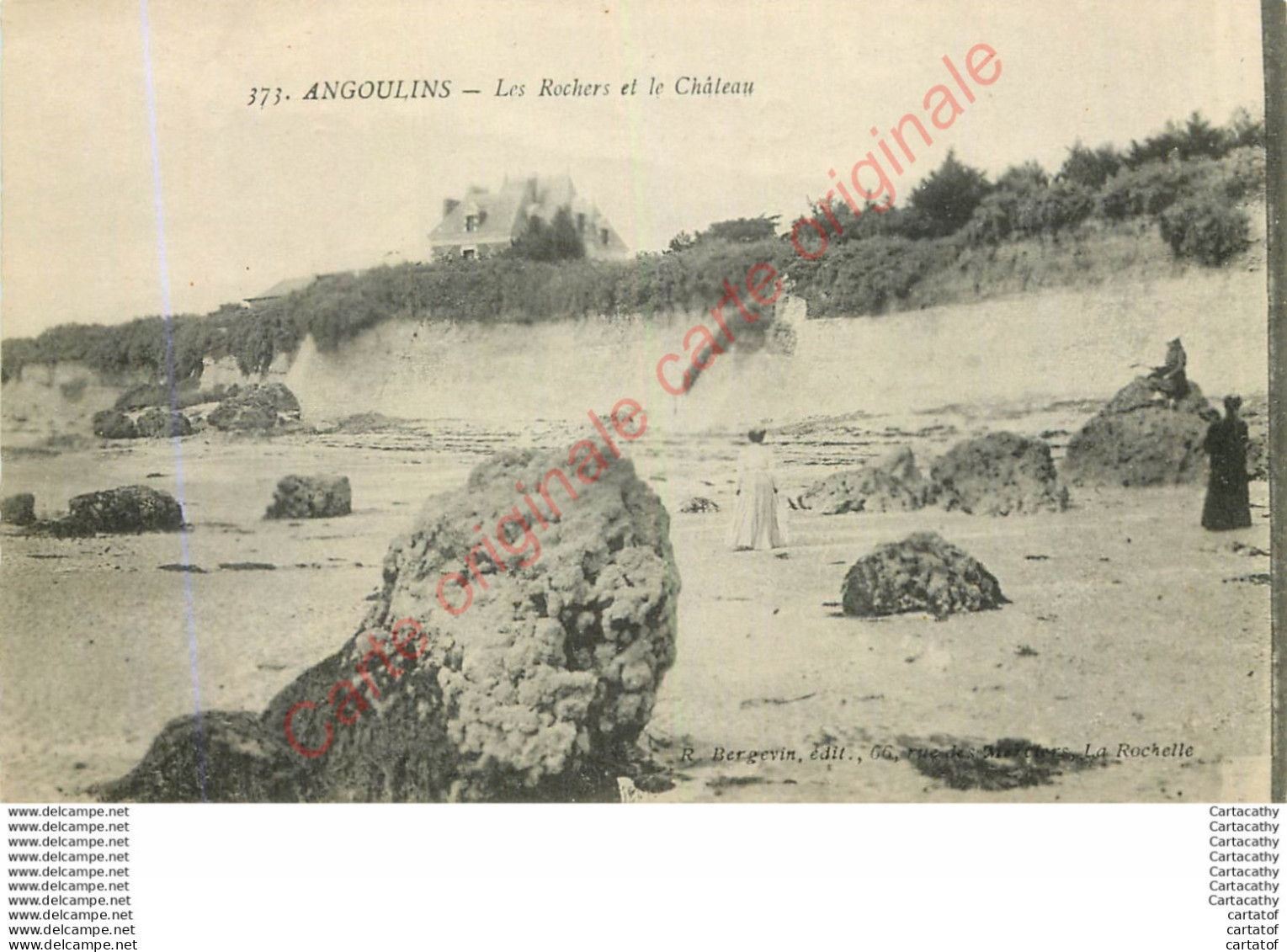 17.  ANGOULINS .  Les Rochers Et Le Château . - Angoulins
