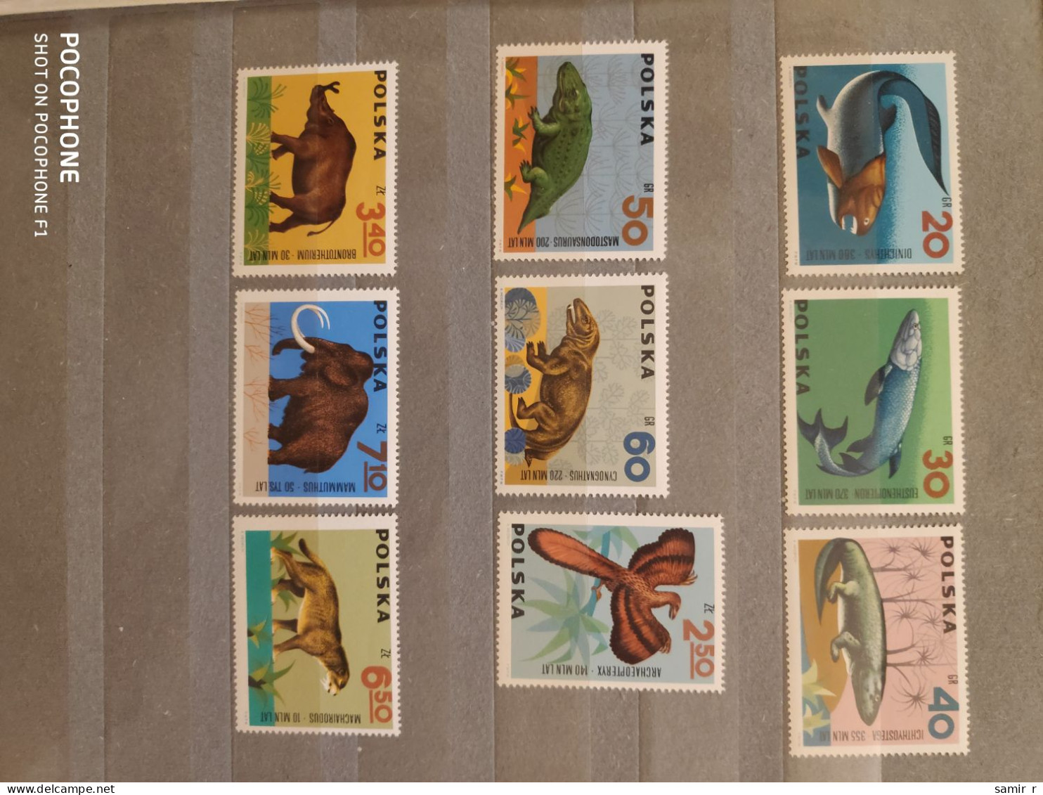 1966	Poland	Dinosaurs (F88) - Unused Stamps