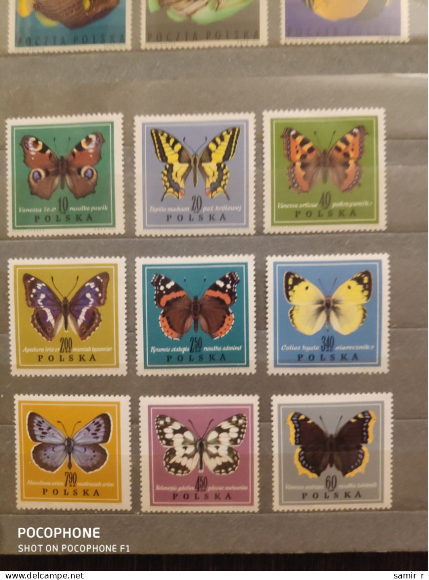 1967	Poland	Butterflies (F88) - Unused Stamps