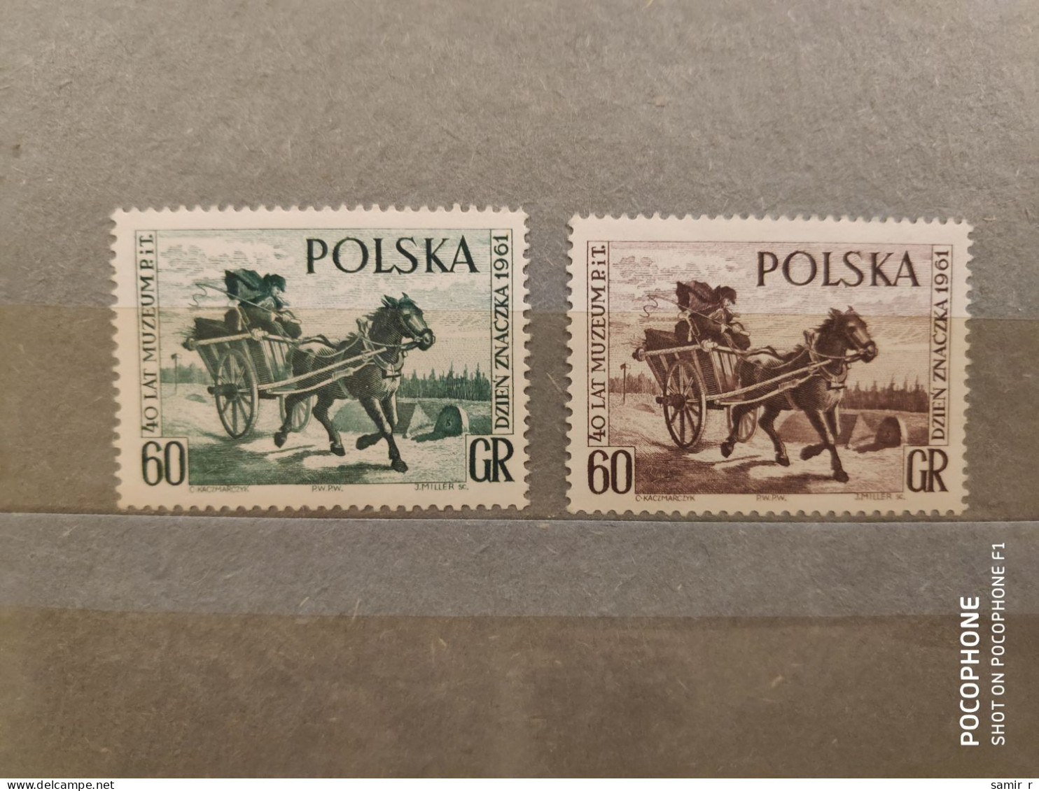 1961	Poland	Horses (F88) - Unused Stamps