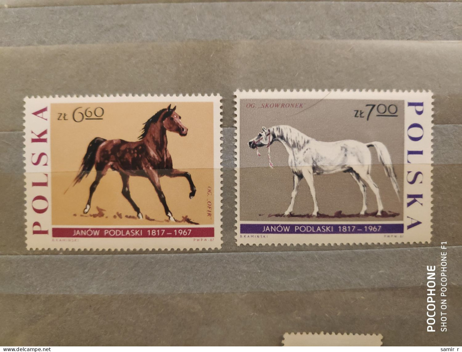 1967	Poland	Horses (F88) - Unused Stamps