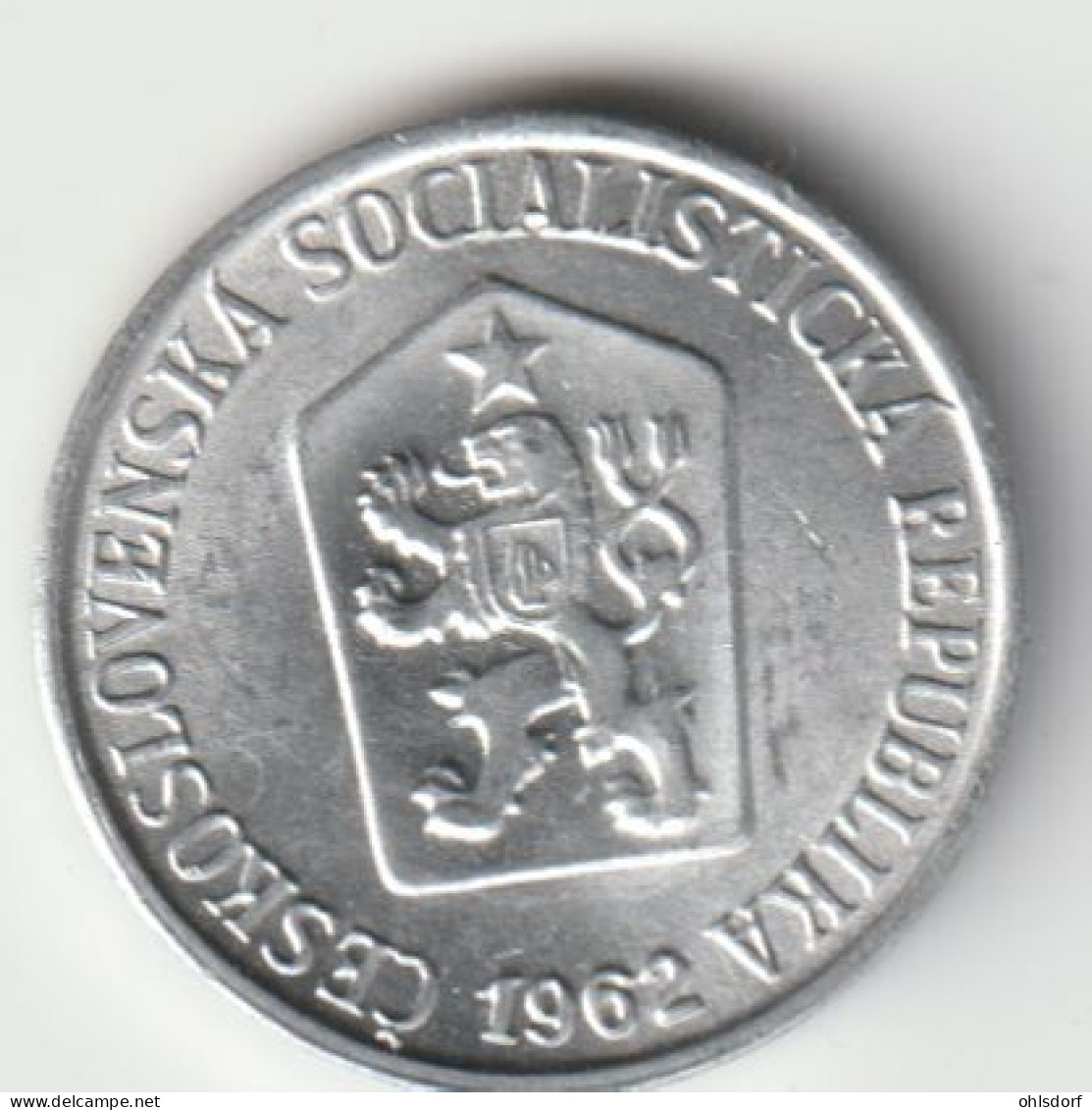 CZECHOSLOVAKIA 1962: 1 Haler, KM 51 - Cecoslovacchia