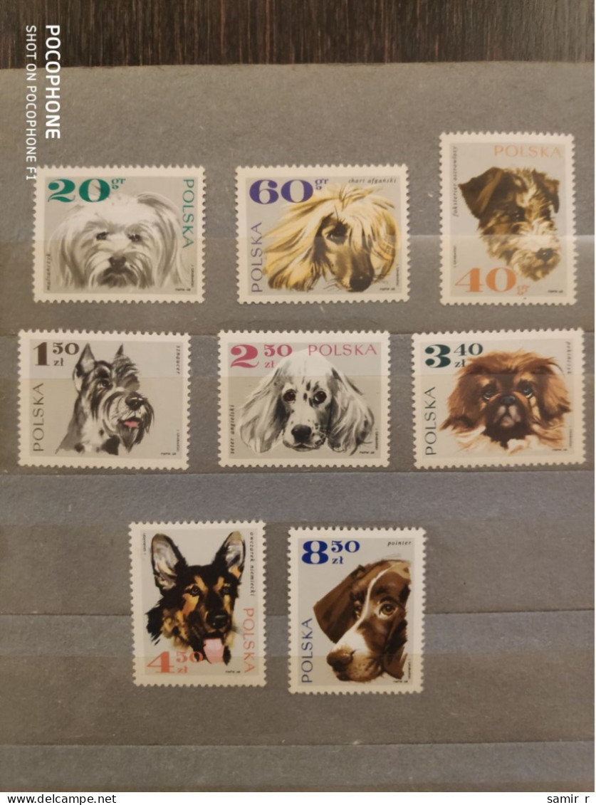 1968	Poland	Dogs (F88) - Unused Stamps