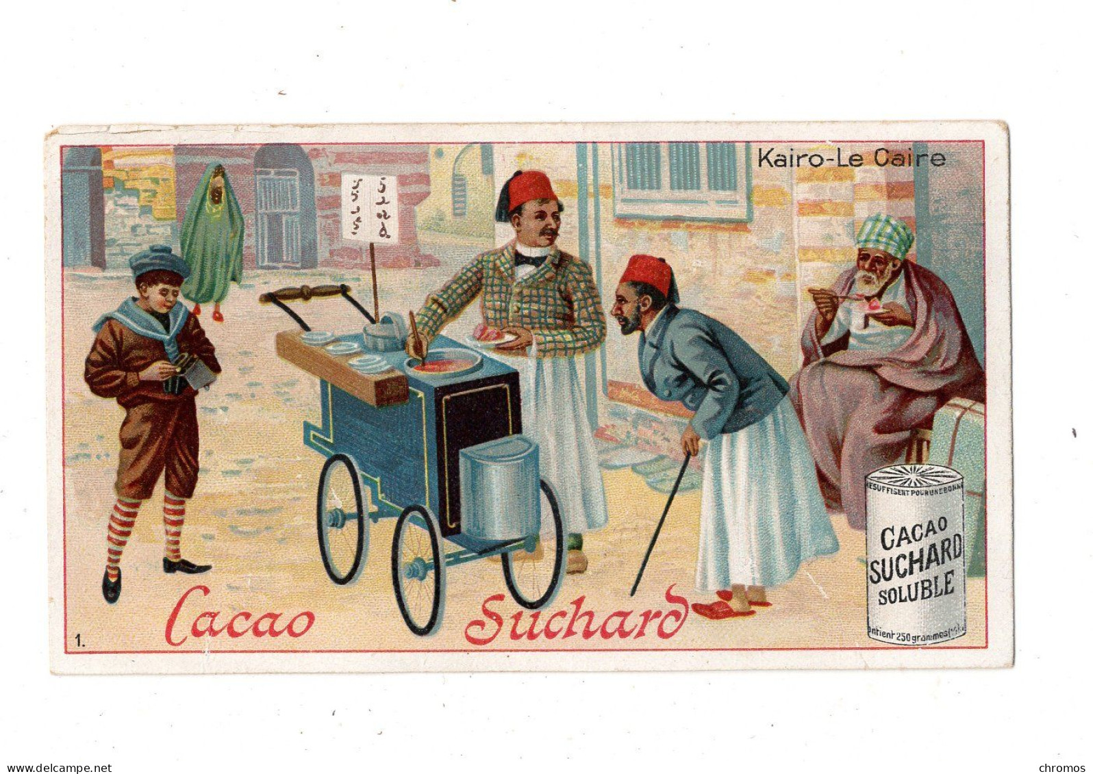 Chromo Chocolat Suchard, 156 / 1, Vendeurs De Rue, En Egypte, Caire, Orient - Suchard