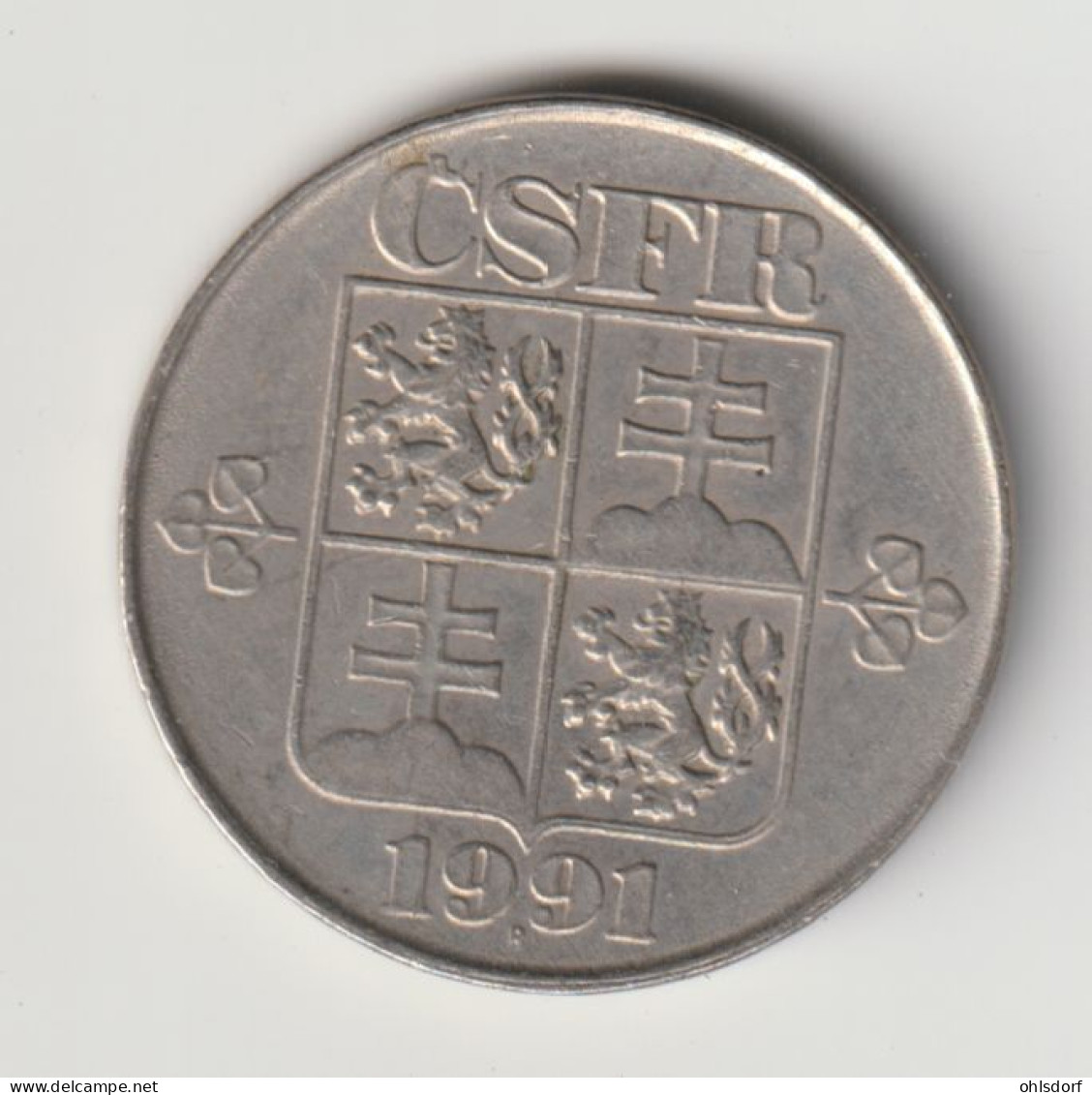 CZECHOSLOVAKIA 1991: 2 Koruny, KM 148 - Czechoslovakia