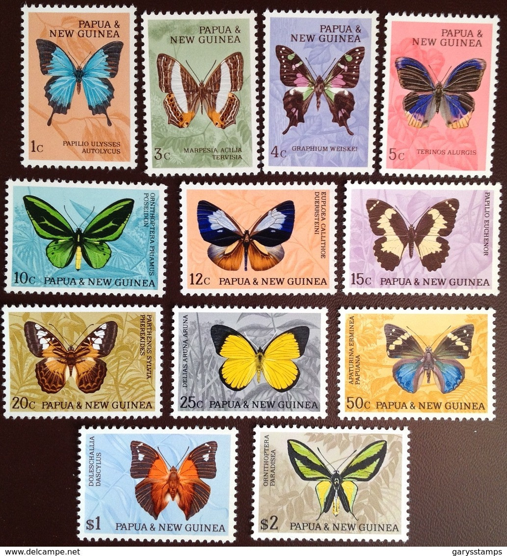 Papua New Guinea 1966 Butterflies Set MNH - Papillons