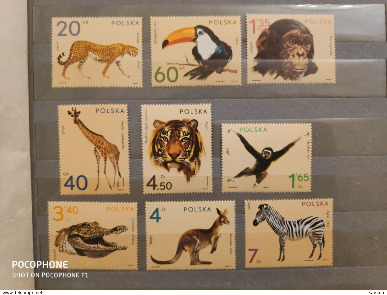 1972	Poland	Animals (F88) - Unused Stamps