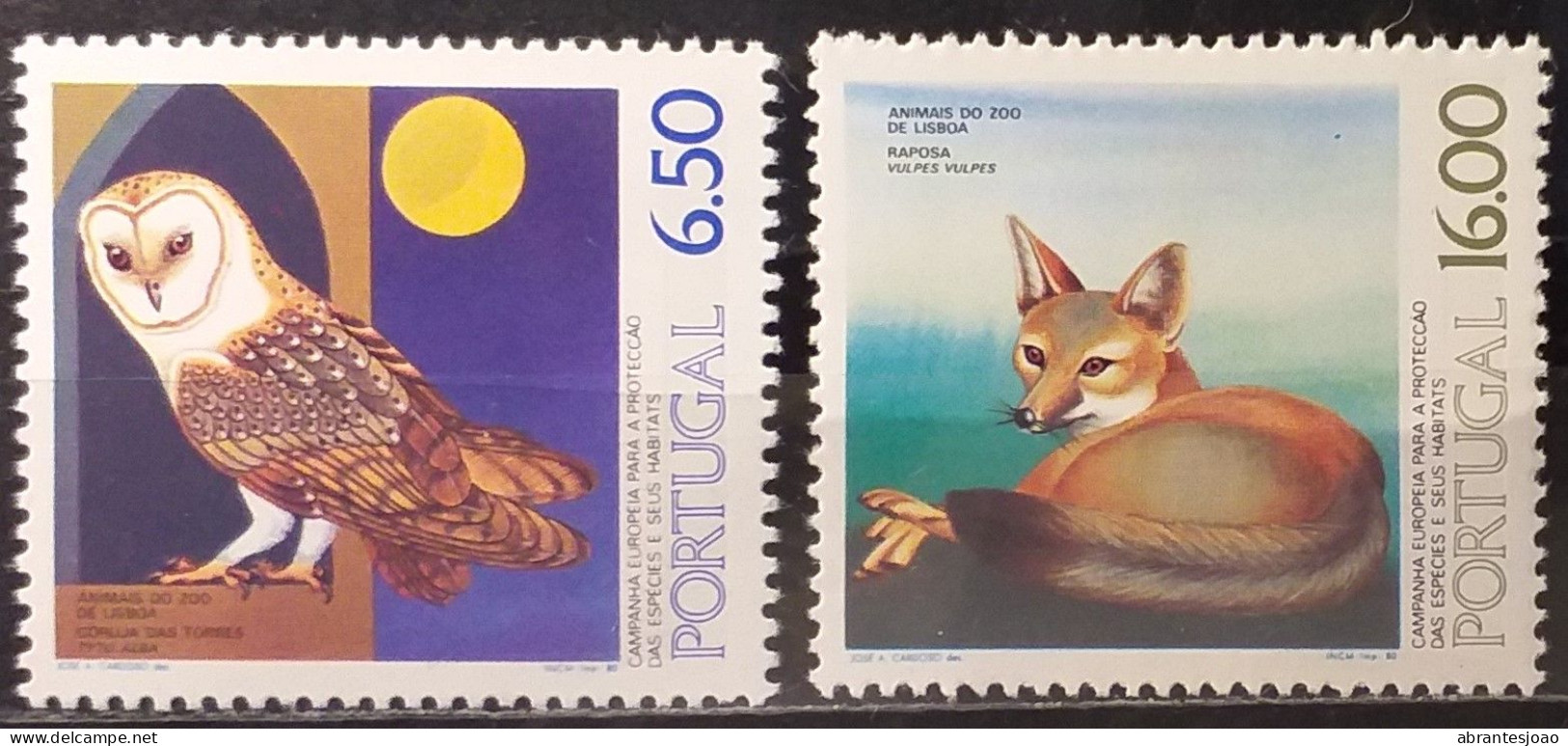 1980 - Portugal - Animals Of The Zoo Of Lisbon - MNH - 4 Stamps - Neufs