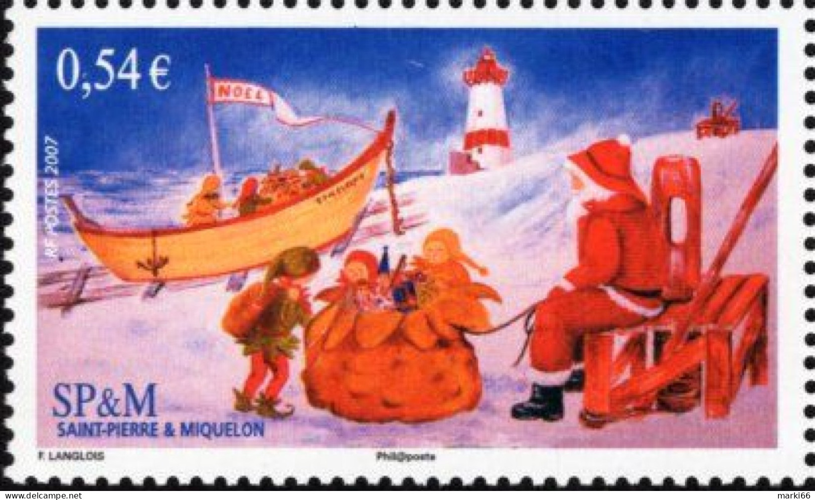 St. Pierre & Miquelon - 2007 - Christmas - Mint Stamp - Nuovi