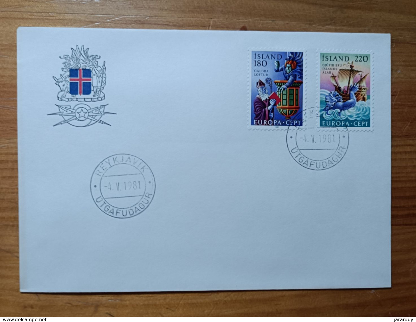 ISLANDIA EUROPA CEPT 1981 FDC/SPD MNH - FDC