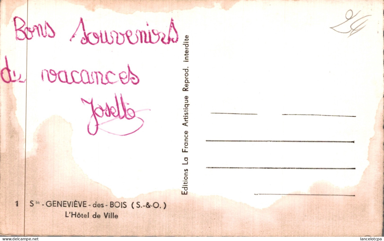 91 - SAINTE GENEVIEVE DES BOIS / L'HOTEL DE VILLE - Sainte Genevieve Des Bois