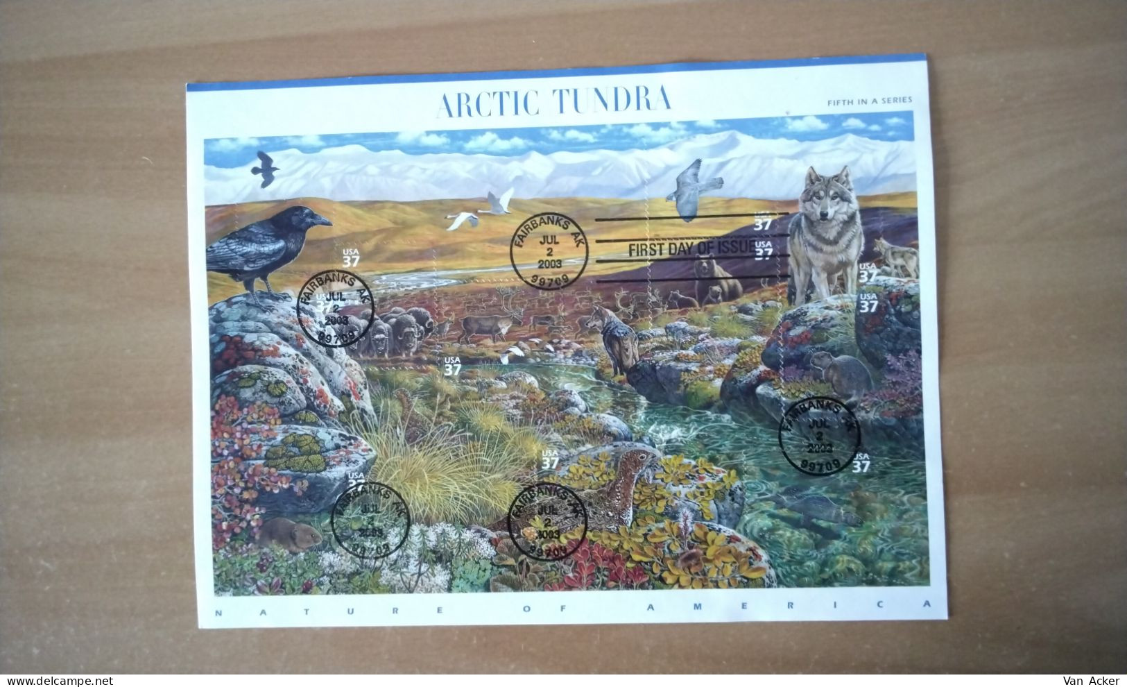 USA Scott 3802 Arctic Tundra Used. - Used Stamps