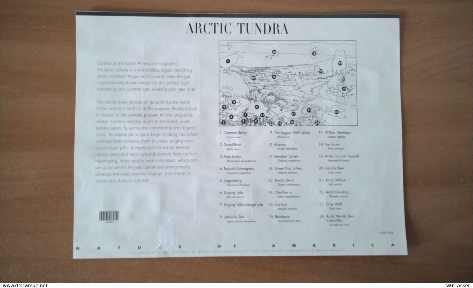 USA Scott 3802 Arctic Tundra Used. - Used Stamps