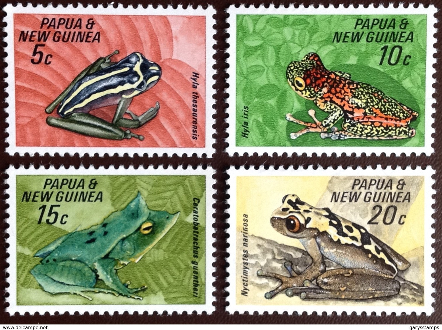 Papua New Guinea 1968 Reptiles Frogs MNH - Ranas