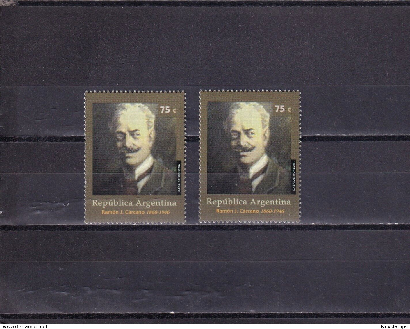 SA04 Argentina 1997 50th Anniv Of The Death Of Ramon Carcano Mint Stamps - Neufs