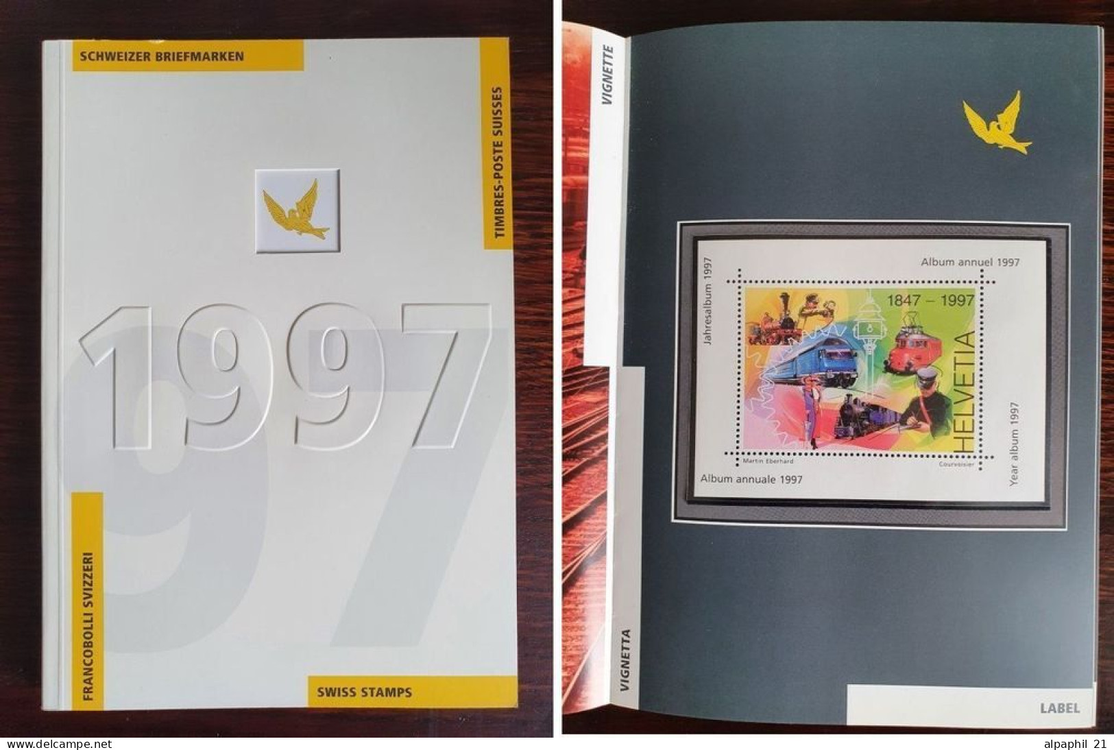 Livret Annuel Des Timbres Suisses, Oblitérées - 1997 - Gebraucht