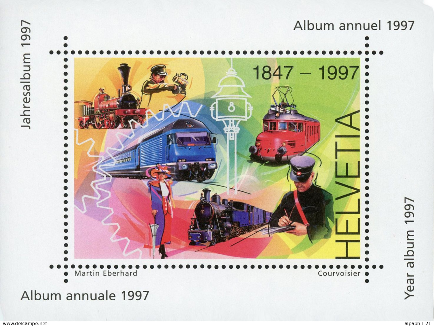 Livret Annuel Des Timbres Suisses, Oblitérées - 1997 - Used Stamps