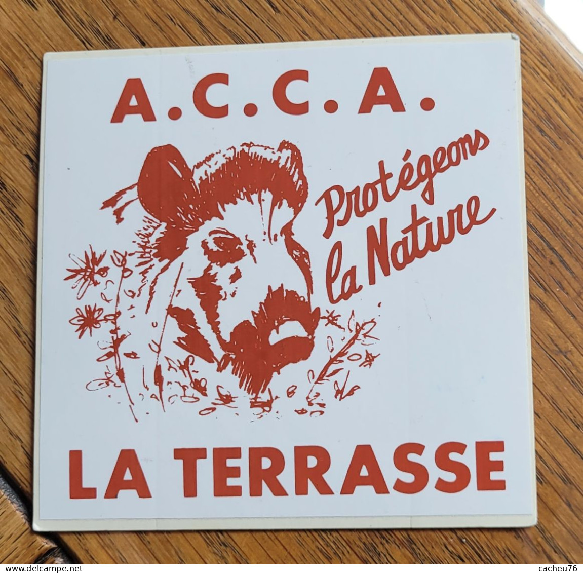 Autocollant Chasse, ACCA La Terrasse,collector - Adesivi