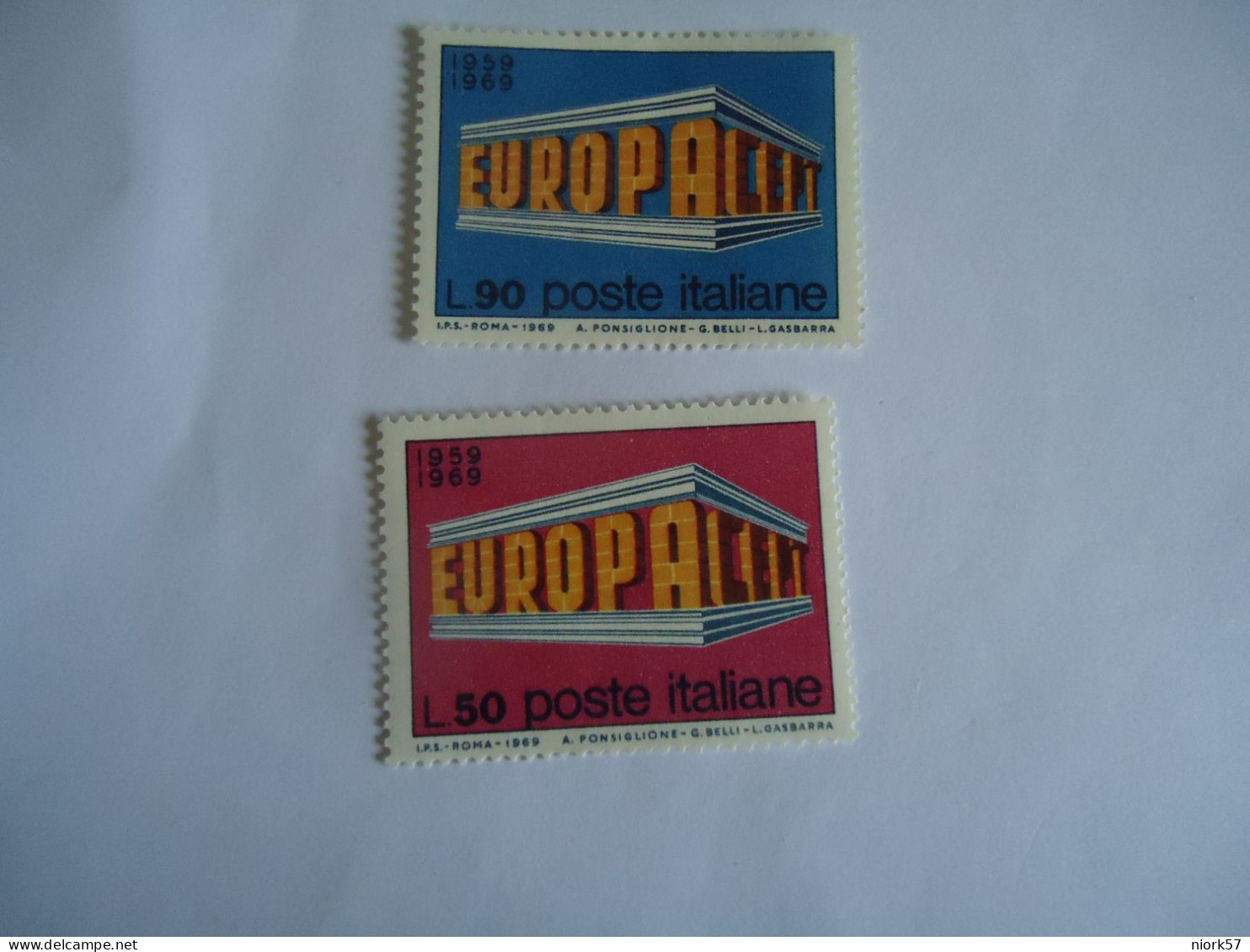 ITALY  MNH 2   STAMPS   EUROPA  1969 - 1969