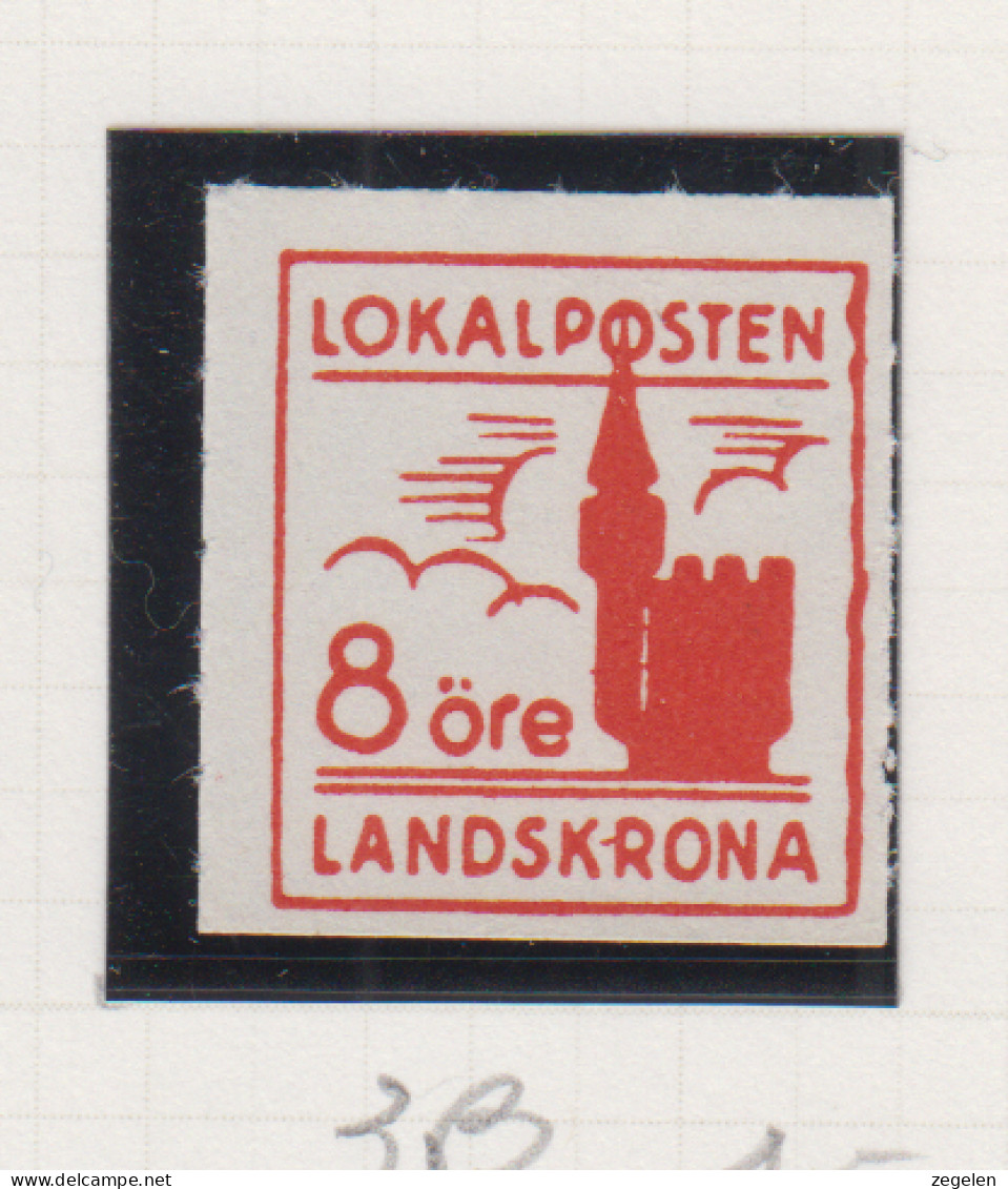 Zweden Lokale Zegel Cat. Facit Sverige 2000 Private Lokaalpost Landskrona 3B - Local Post Stamps