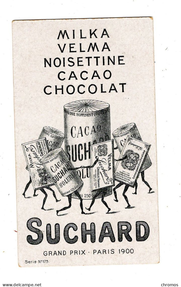 Chromo Chocolat Suchard, S 175 / 9, Animaux De Nuit, Renard Volant, Chauve Souris - Suchard