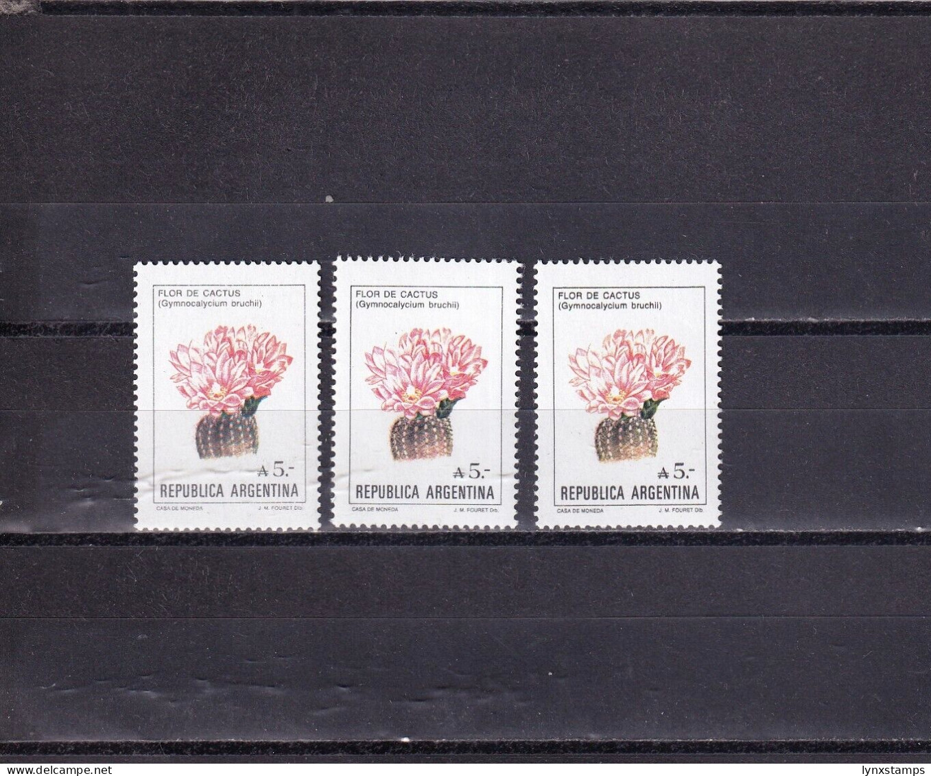 SA04 Argentina 1987 Flowers Of Argentina Mint Stamps - Oblitérés