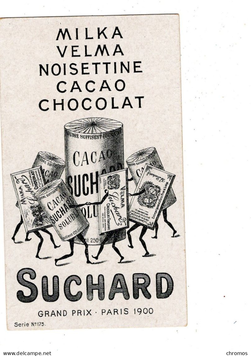 Chromo Chocolat Suchard, S 175 / 7, Animaux De Nuit, Chauve Souris - Suchard