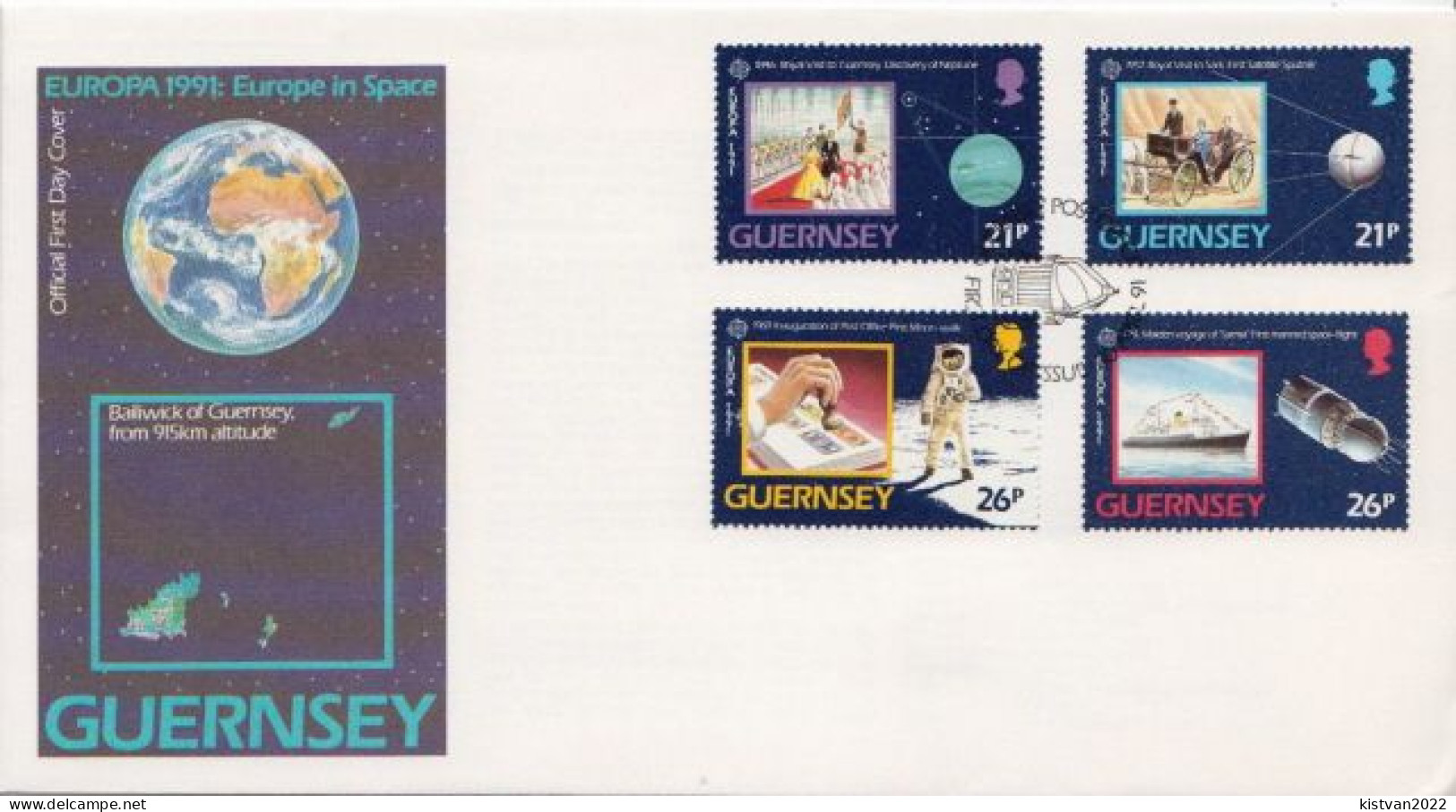 Guernsey Set On FDC - 1991