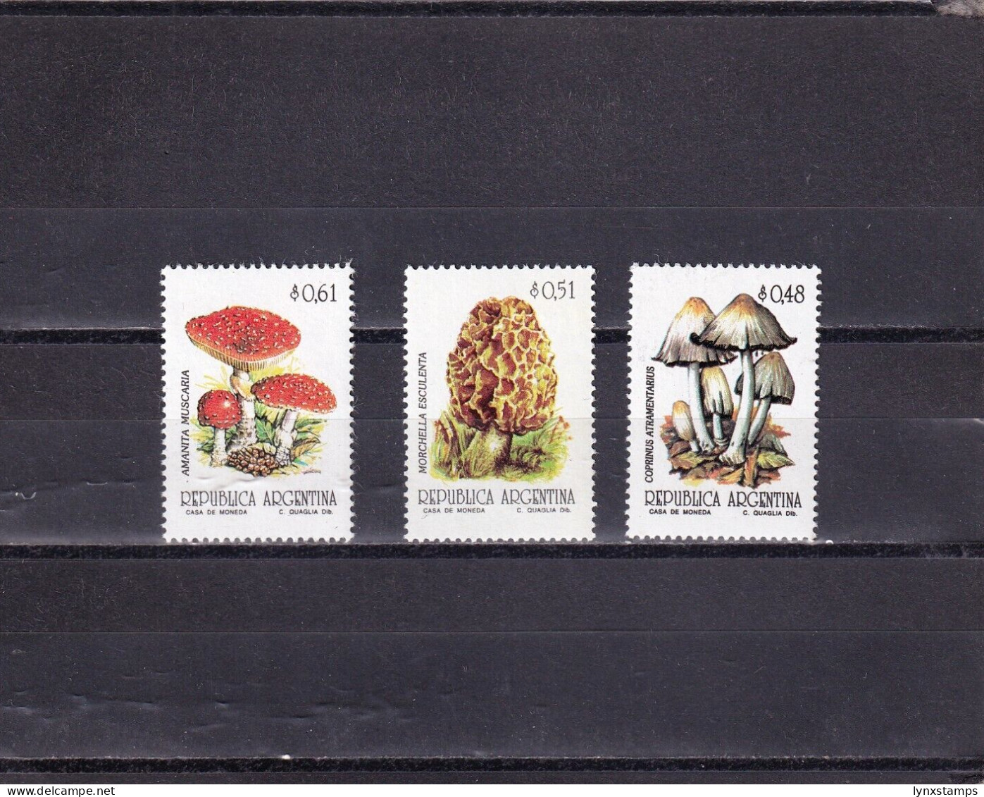 SA04 Argentina 1992 Mushrooms Mint Stamps - Unused Stamps