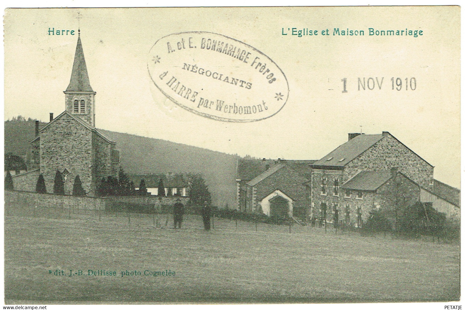 Harre , L'Eglise Et Maison Bonmariage - Manhay