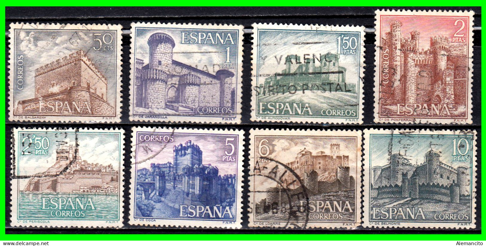 ESPAÑA.-  SELLOS AÑOS 1967 -. CASTILLOS DE ESPAÑA .- SERIE .- - Usati