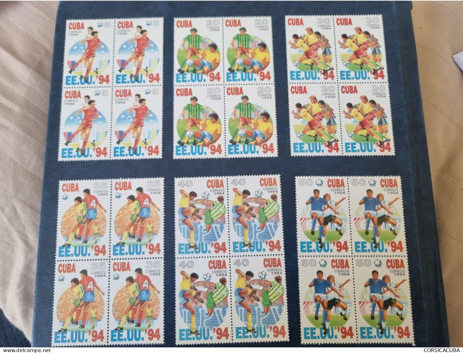 CUBA  NEUF  1994   COPA  MUNDIAL  DE  FUTBOL  USA  //  PARFAIT  ETAT  //  1er  CHOIX  // Bloc De 4 - Unused Stamps