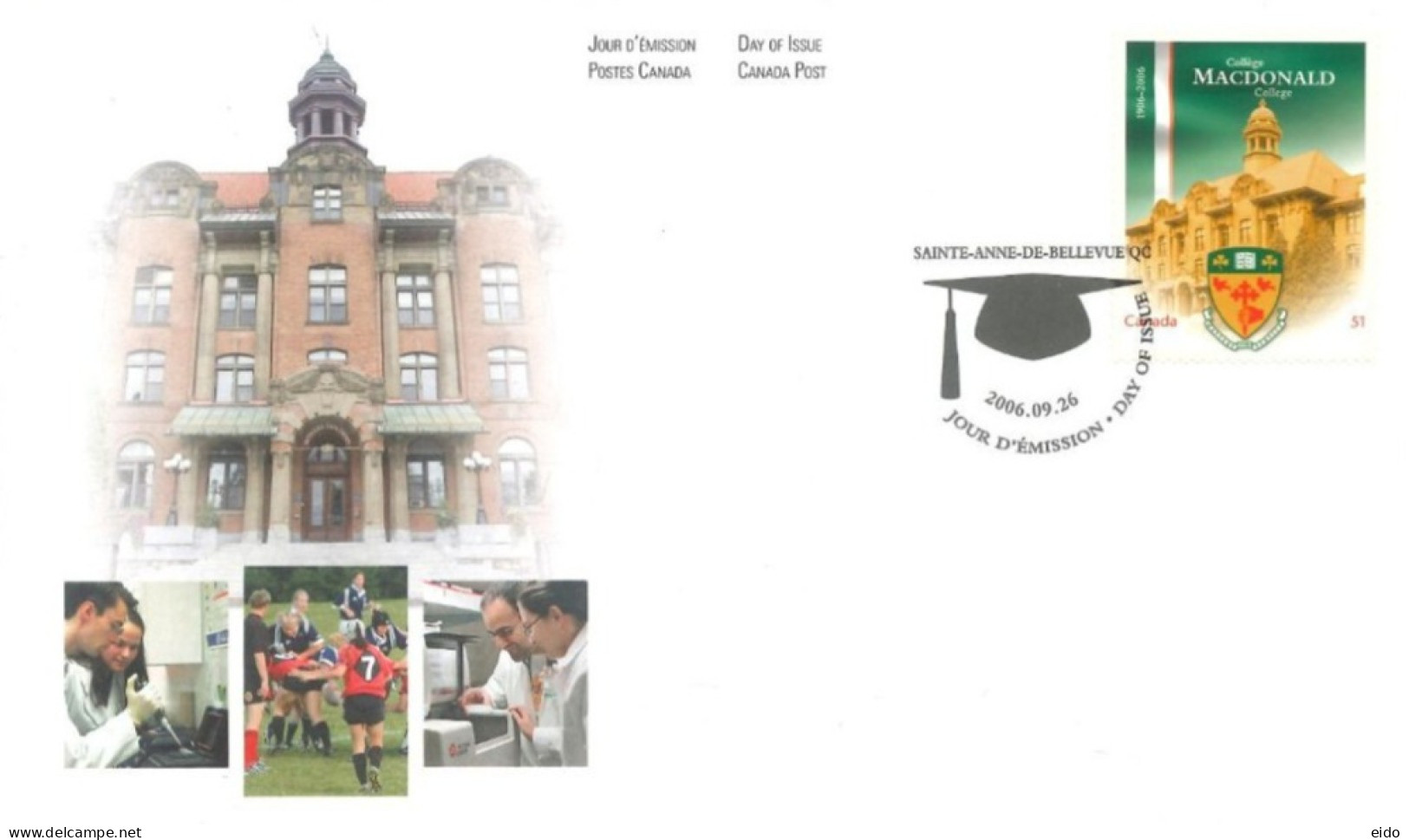 CANADA - 2006, FDC STAMP OF UNIVERSITY OF SASKATCHEWAN, NOT USED. - Brieven En Documenten