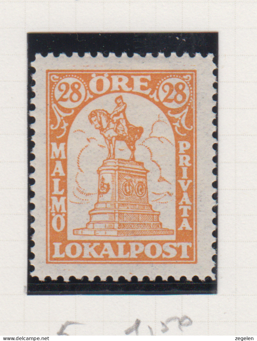 Zweden Lokale Zegel Cat. Facit Sverige 2000 Private Lokaalpost Malmö Privata Lokalpost 5 - Local Post Stamps