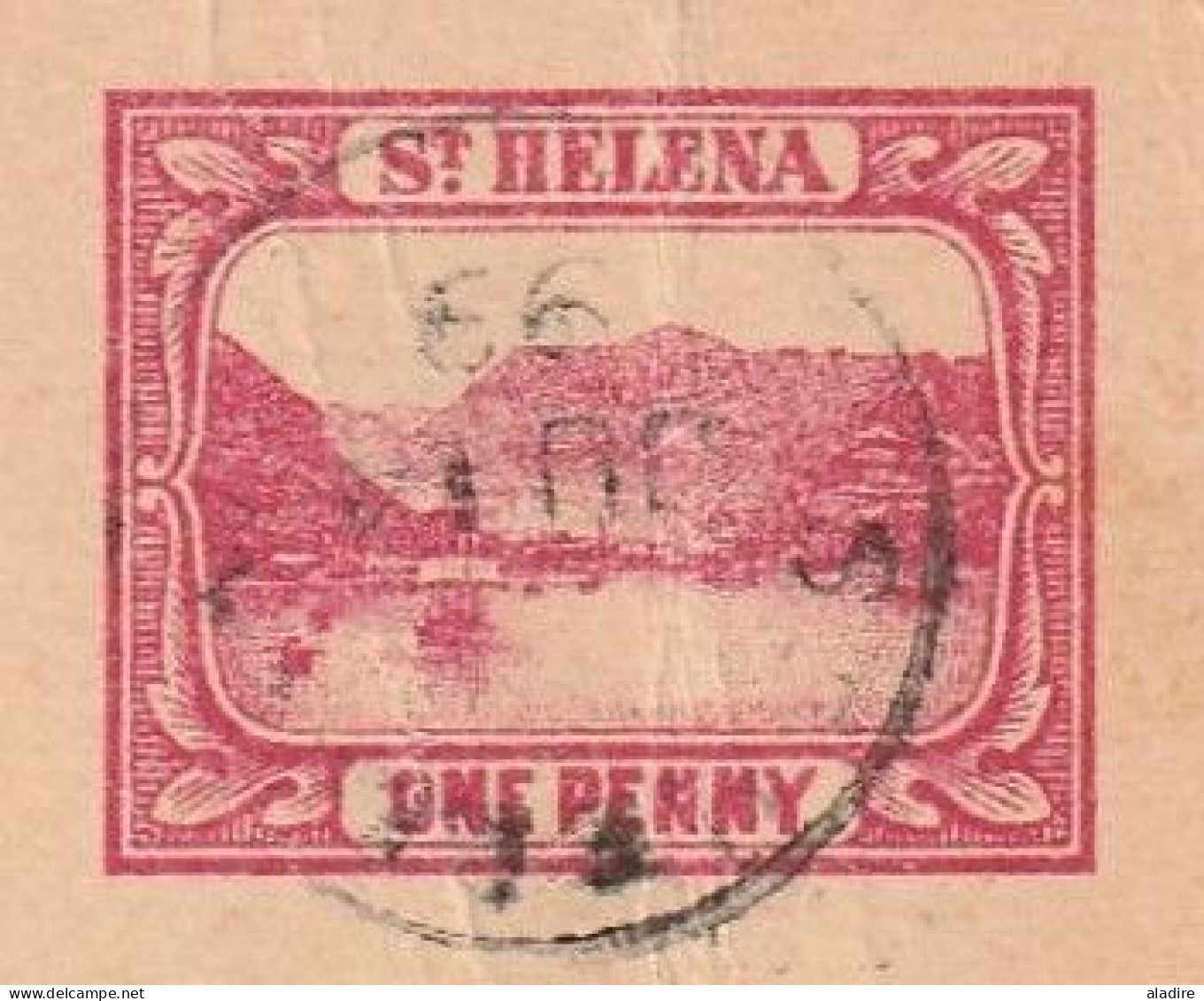 1899 - GB - UPU 1 Penny St Helena POSTCARD Stationery - From Saint Helena To Paris, France - Arrival Stamp - Sainte-Hélène