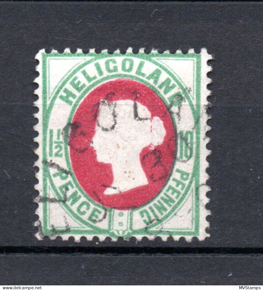 Helgoland 1875 Freimarke 14 E Konigin Victoria Gebraucht (Altsignatur Engel) - Heligoland