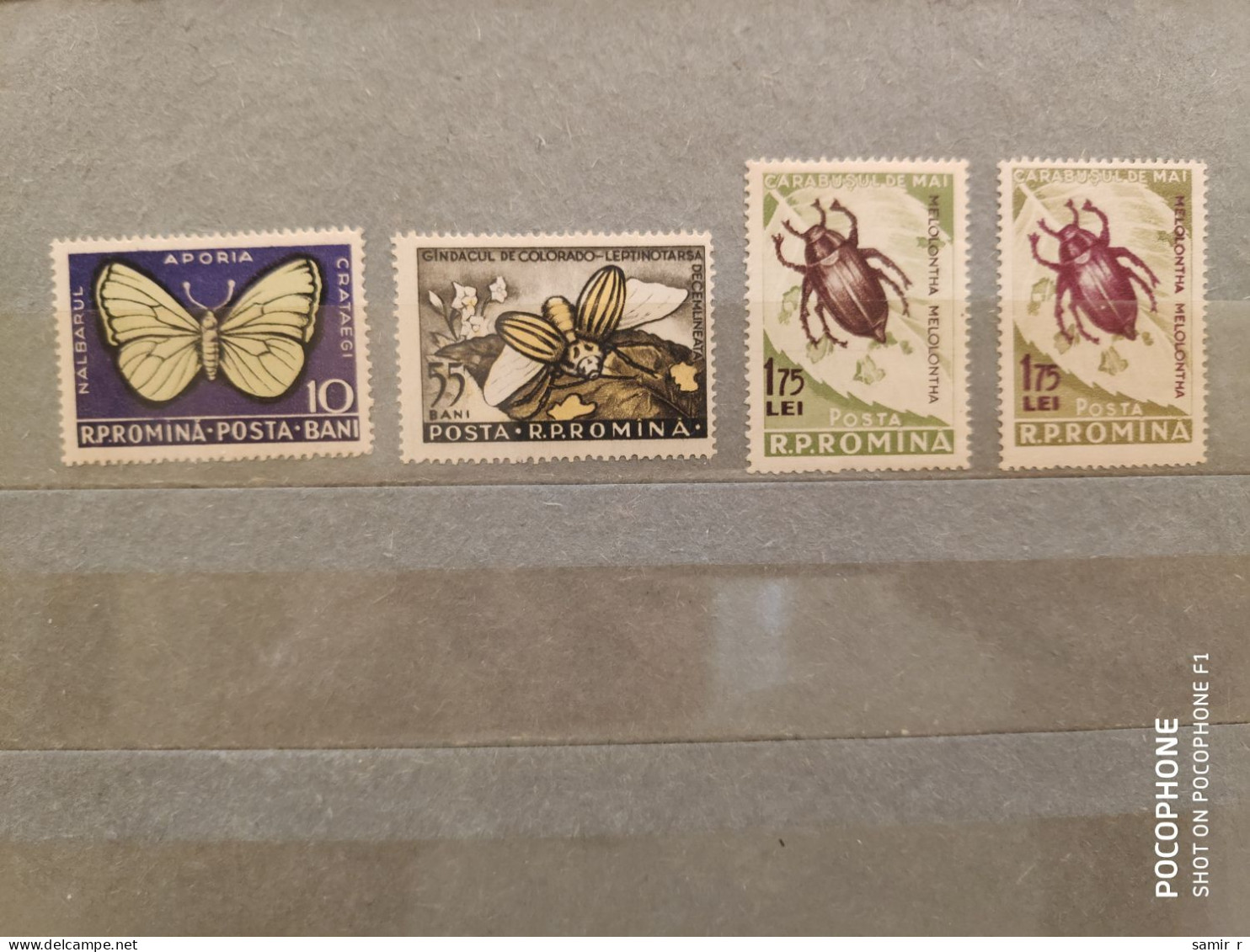 1956	Romania	Butterflies  (F88) - Neufs
