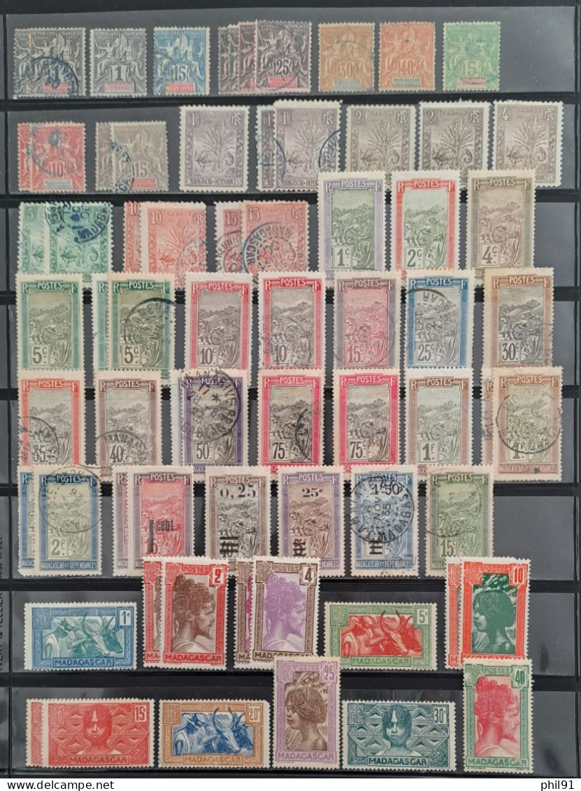 MADAGASCAR    Lot De Timbres Oblitérés Et Neufs - Sonstige & Ohne Zuordnung