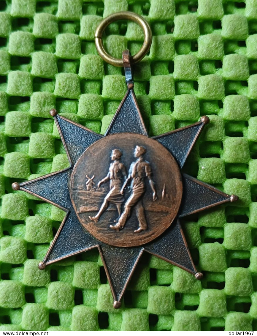 Medaile :  Wandel Tocht , Helaas Geen Initialen + 1950 -  Original Foto  !!  Medallion  Dutch - Autres & Non Classés