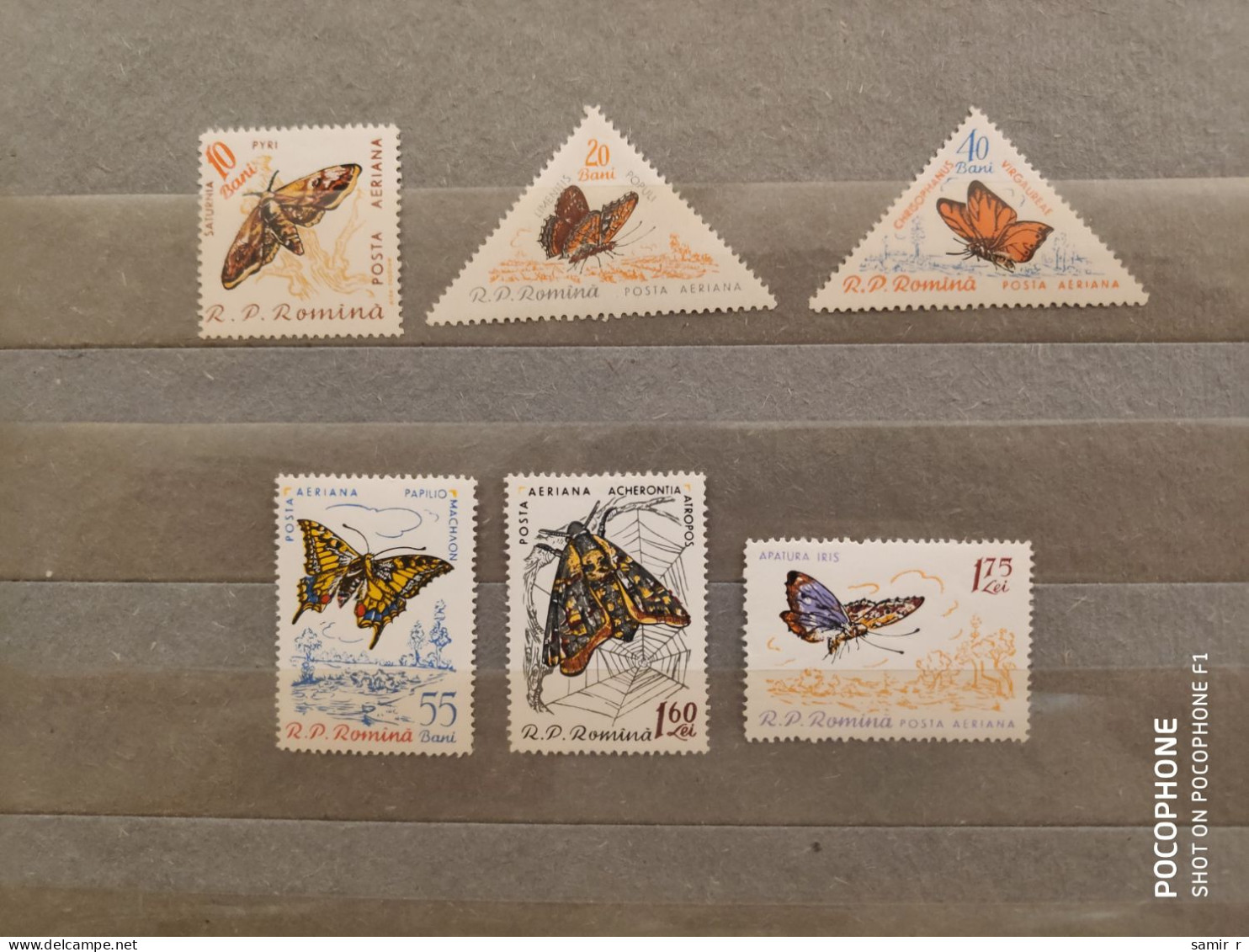 1960	Romania	Butterflies (F88) - Ongebruikt