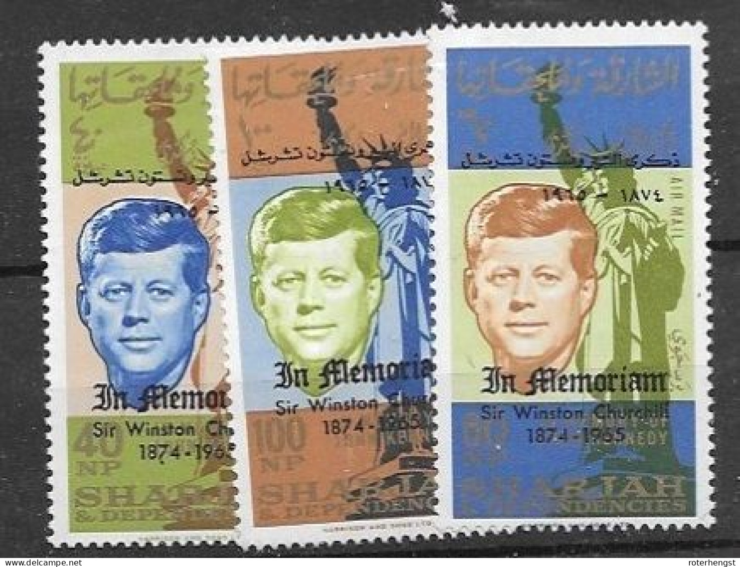 Sharjah UAE Mnh **  Kennedy Set 1965 4,5 Euros - Sharjah