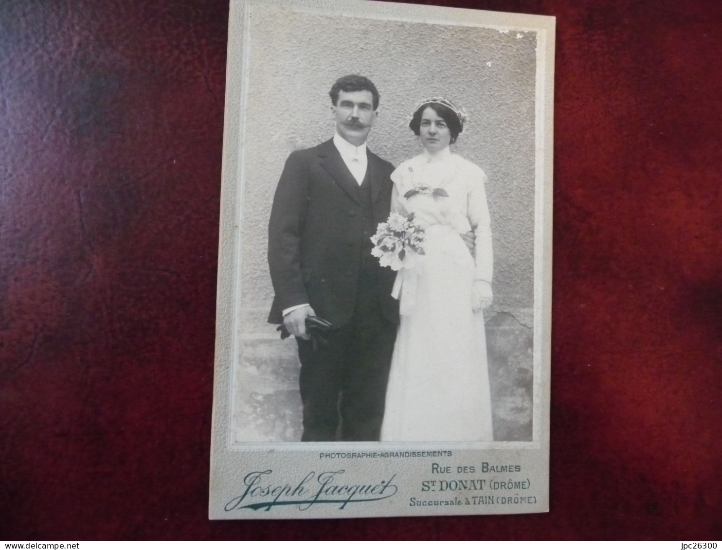 Photo De Mariage En Drôme Nord 1920-1930 - Hauterives