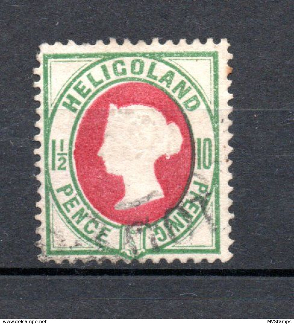 Helgoland 1875 Freimarke 14 A Konigin Victoria Gebraucht (Altsignatur Engel) - Helgoland