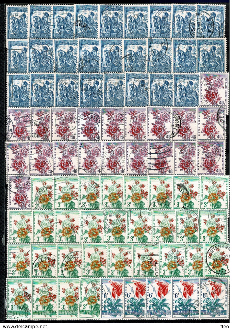 1960 Volledige jaargang /ANNÉE COMPLÈTE zonder BL32 (+/- 500 timbres°)